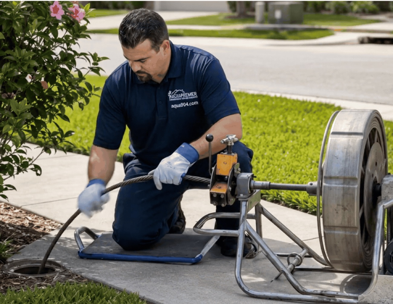 Crew cleaning a drainage system in St. Johns County, 32082