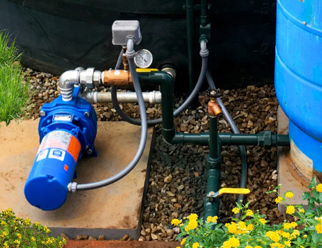 Irrigation jet pump and pressure tank installation in St. Johns County